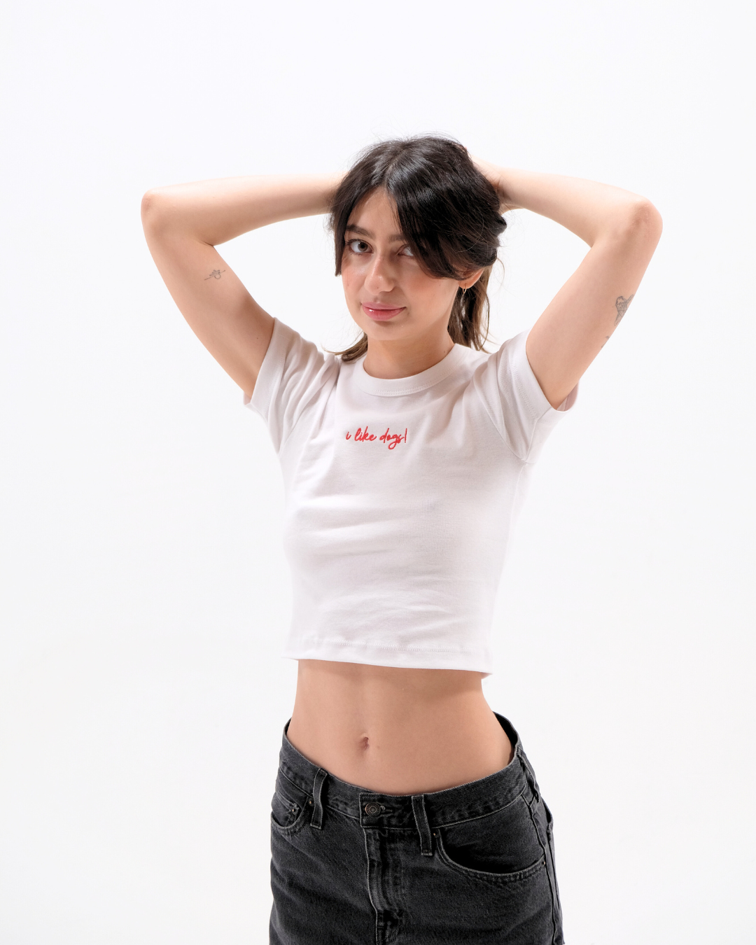 I LIKE DOGS RIBBED BABY TEE
